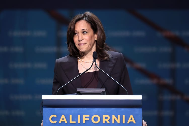 Senator Kamala Harris speaking at the 2019 California Democratic Convention