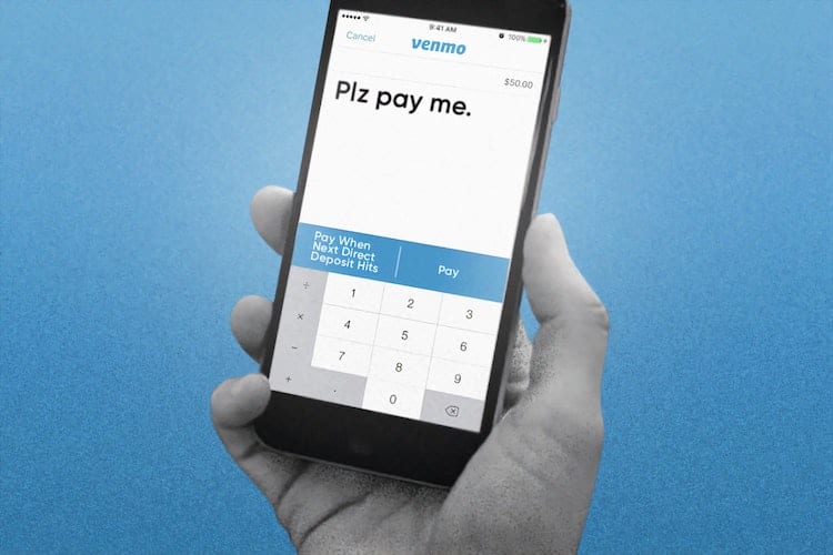 A phone showing the Venmo app open to the payment screen