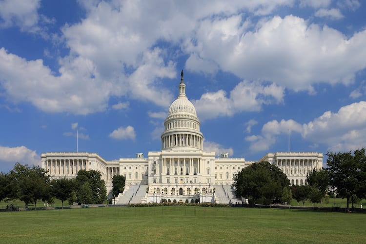 The U.S. Capitol Building, where stimulus talks are underway