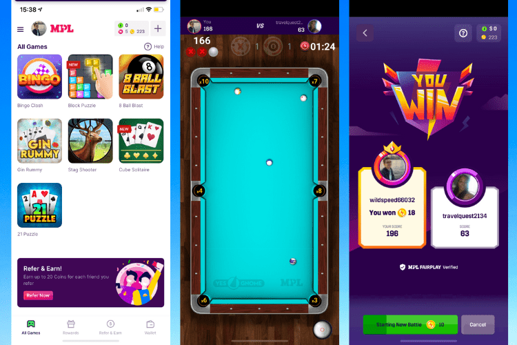 Play 8 Ball Pool Game Online & Earn Money on MPL